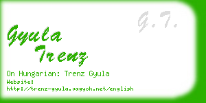 gyula trenz business card
